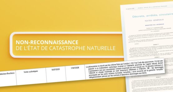 Non-reconnaissance de l’état de catastrophe naturelle