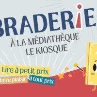 Braderie à la médiathèque Le kiosque